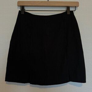 Black mini skirt